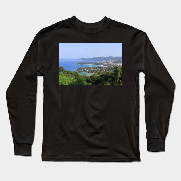 Karon view point, Phuket, Thailand Long Sleeve T-Shirt by Kirkcov